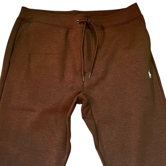 POLO RALPH LAUREN Double Knit Tech Fleece Jogger Sweatsuit Brown - Picture 8 of 12